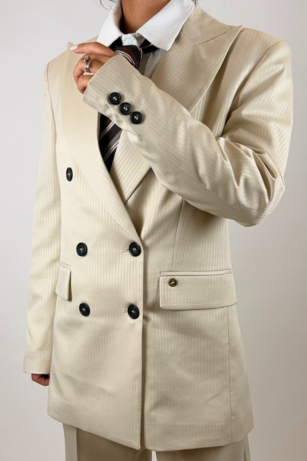 Tailleur Tokyo Panna Gessato